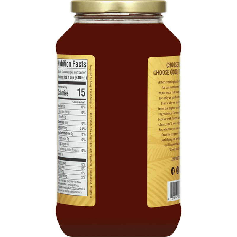 Zoup! Bone Broth, Seasoned with Beef (32 oz) from Sprouts Farmers