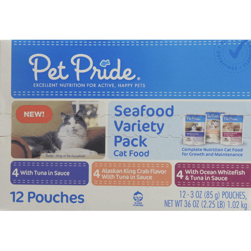 Pet Pride Seafood Variety Pack Cat Food (36 oz) Instacart