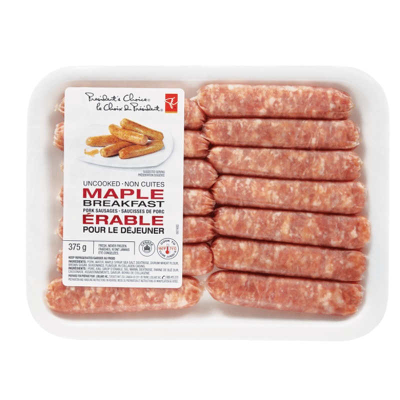 President's Choice Maple Breakfast Pork Sausage