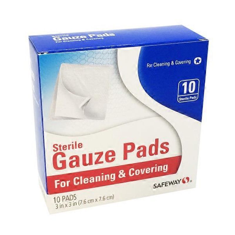 Signature Care 3x3 gauze pads (10 ct) Instacart