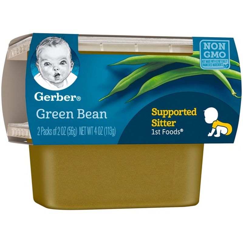 Gerber 1st Foods Green Bean Baby Food (4 oz) from HEB Instacart