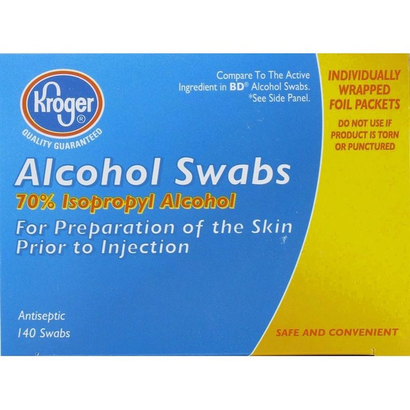 rubbing alcohol swabs