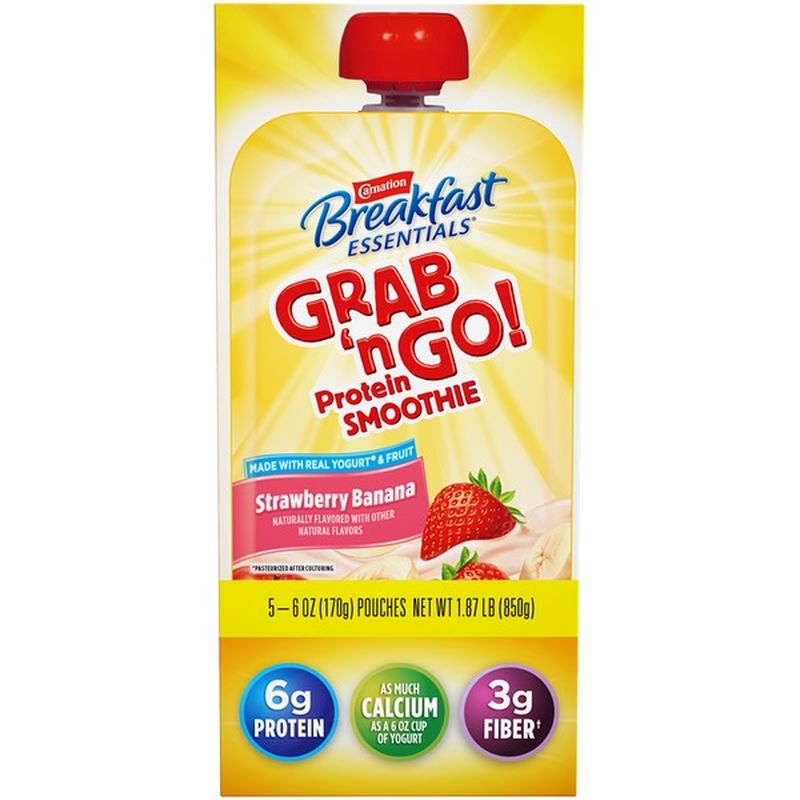 Carnation Breakfast Essentials Grab 'n Go! Strawberry Banana Protein
