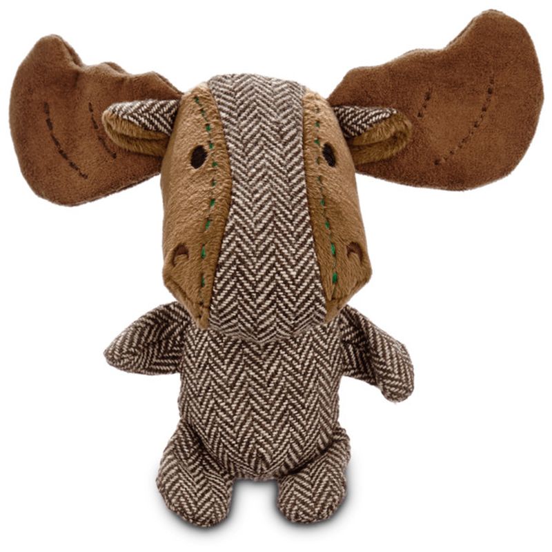 Small U. Holiday Herringbone Moose Antler Dog Toy