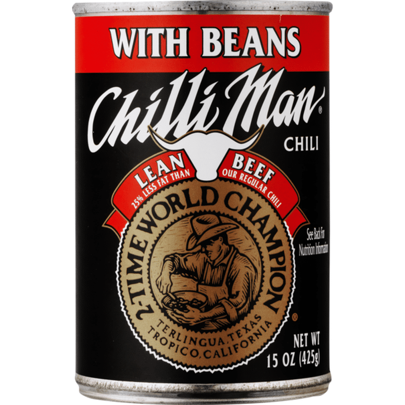 Chilli Man Chili With Beans Lean Beef 15 Oz Instacart 