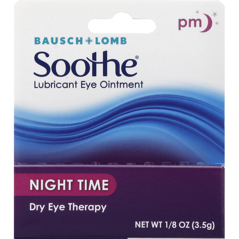 Soothe Lubricant Eye Ointment, Night Time, Dry Eye Therapy (0.125 oz