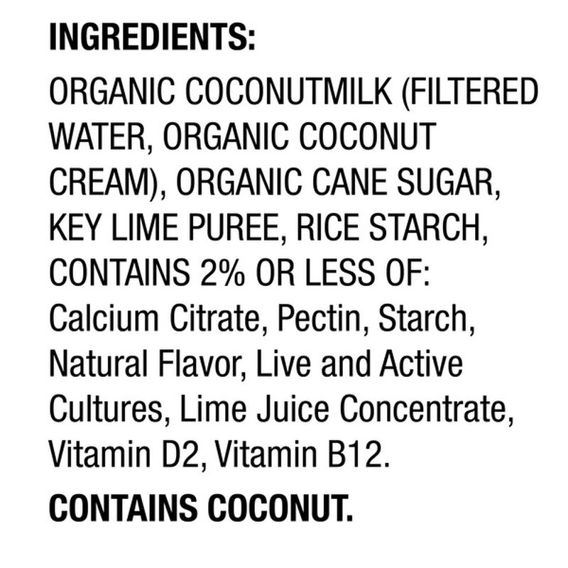 So Delicious Dairy Free Coconut Milk Yogurt Alternative Key Lime