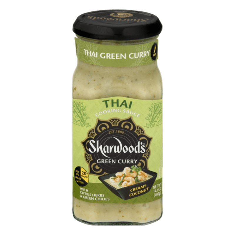 Sharwood's Thai Green Curry Cooking Sauce Creamy Coconut (14.1 oz