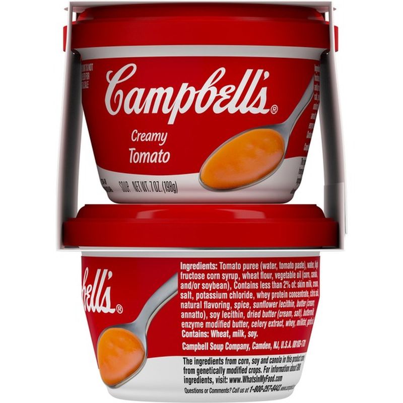Campbell's® Creamy Tomato Soup Mini Cups (7 oz) Instacart