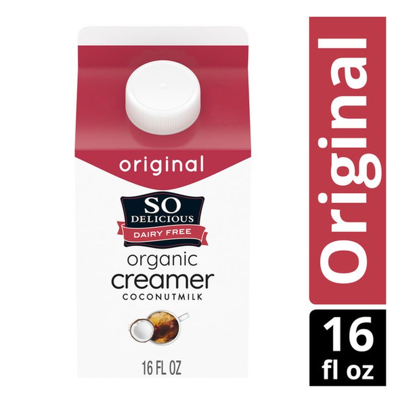 So Delicious Dairy Free Organic Original Coconut Milk Creamer (16 oz) Instacart