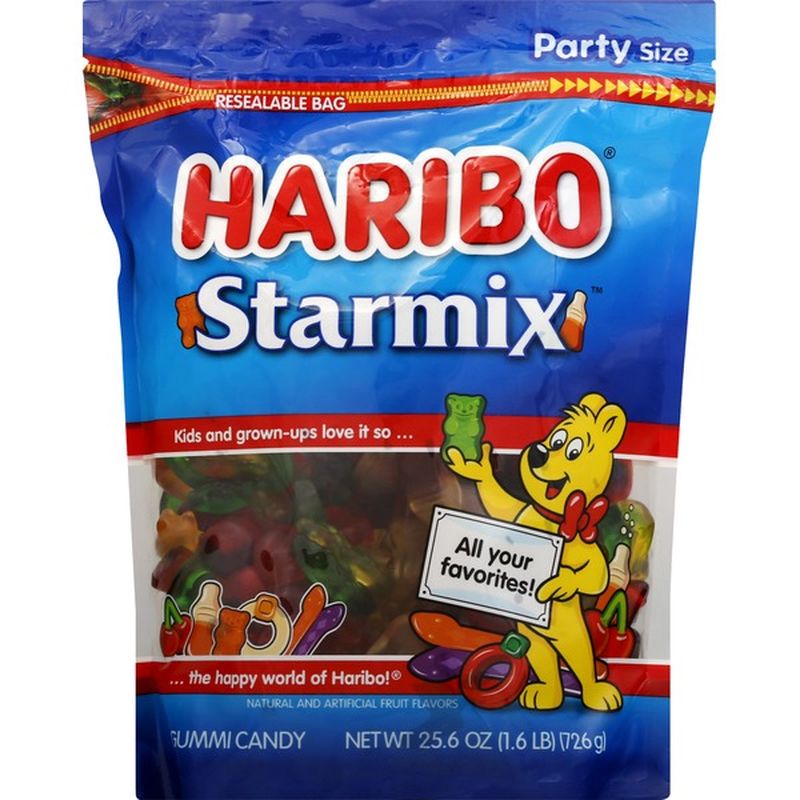 Haribo Gummi Candy, Starmix, Party Size (25.6 oz) - Instacart
