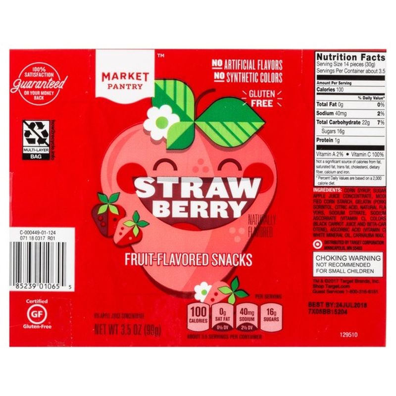 Market Pantry FruitFlavored Snacks, Strawberry (3.5 oz) Delivery or