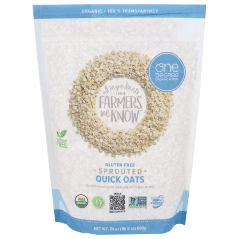 One Degree Organics Sprouted Quick Oats (24 oz) Instacart