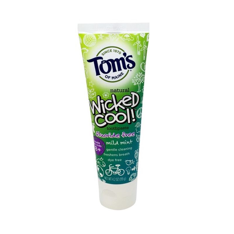 Tom's Of Maine Toothpaste, Fluoride Free, Mild Mint (4.2 oz) Instacart