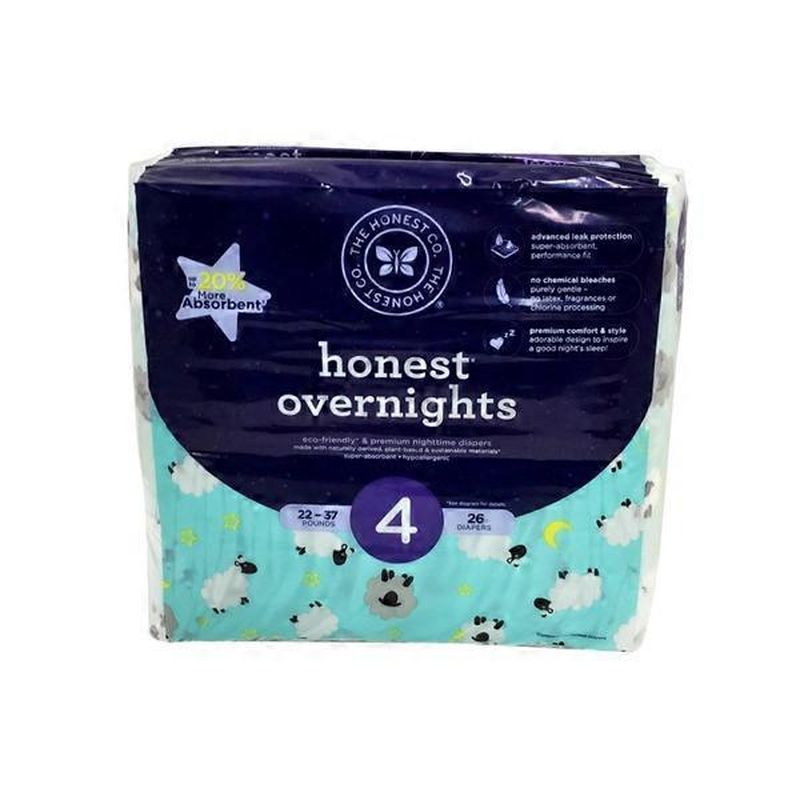 honest company overnight diapers size 4