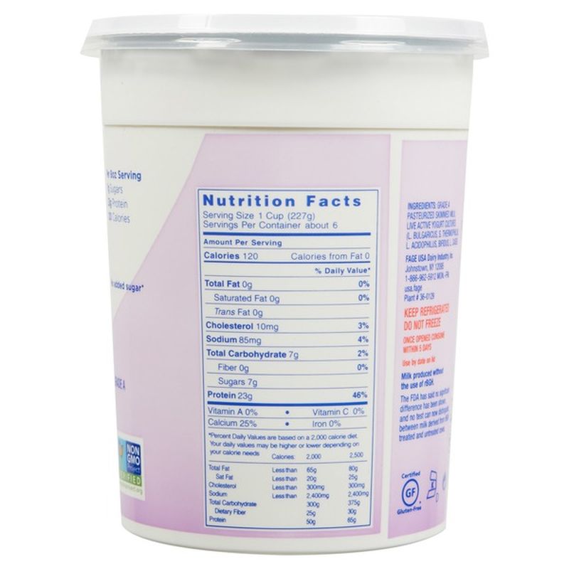 Total Fat Free Greek Yogurt Nutrition Facts | Besto Blog