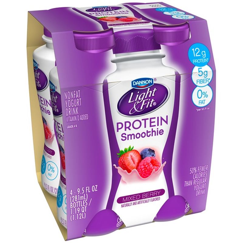 Dannon Light & Fit Protein Smoothie Mixed Berry Nonfat Yogurt Drink (9.