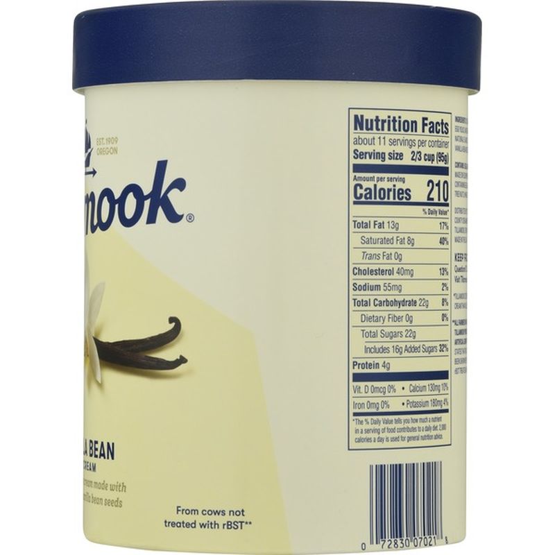 Tillamook Vanilla Bean Ice Cream (1.75 qt) Instacart