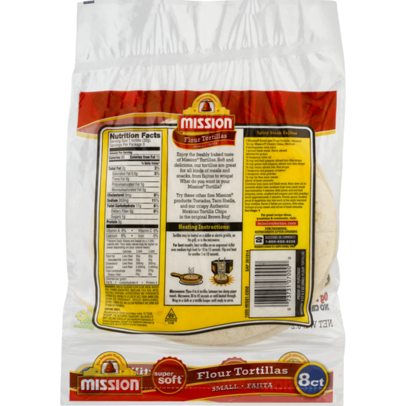 Mission Small Fajita Flour Tortillas (9.2 oz) from Food Lion Instacart