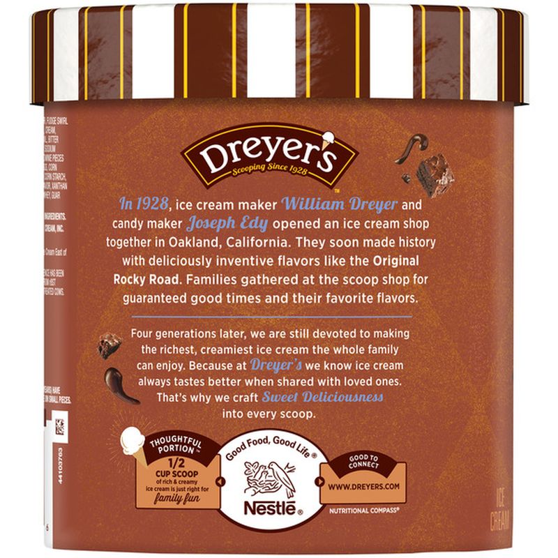 Edy's/Dreyer's Double Fudge Brownie Ice Cream (1.5 qt) Instacart