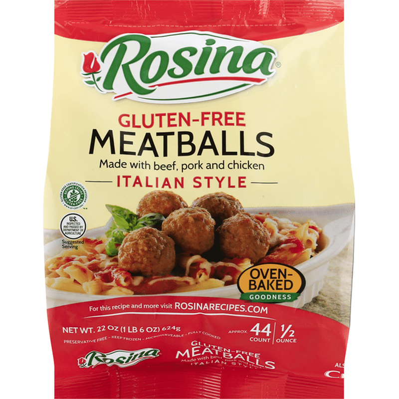 Rosina Meatballs, GlutenFree, Italian Style (22 oz) Instacart