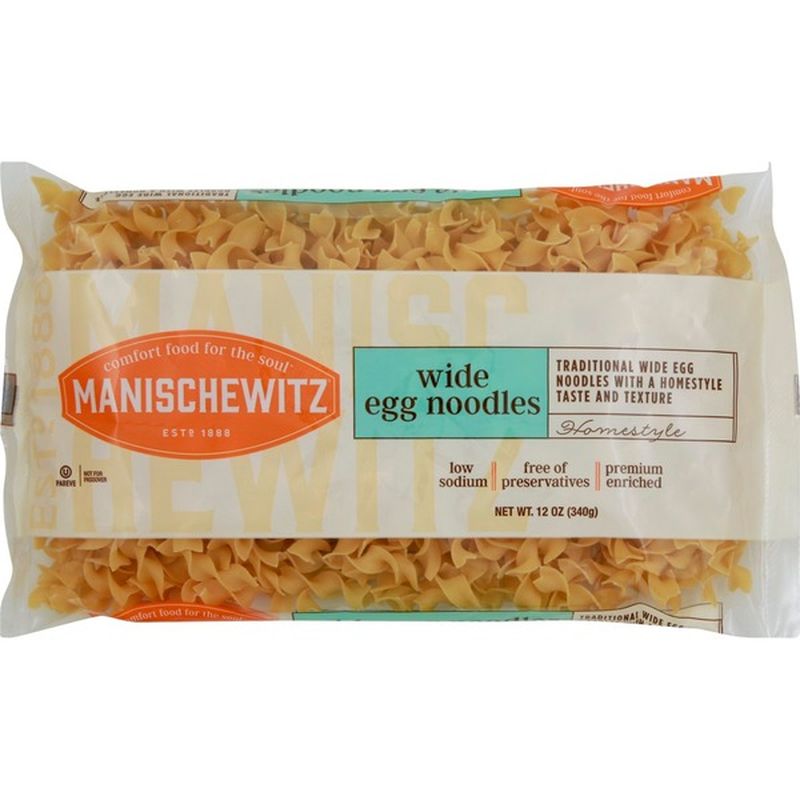 Manischewitz Wide Egg Noodles (12 oz) from HEB Instacart