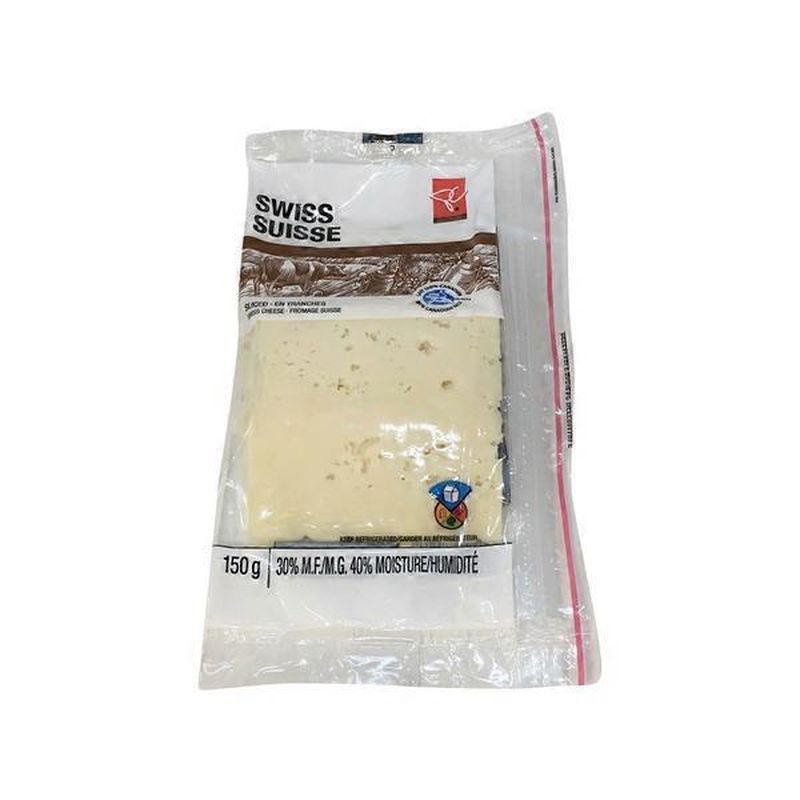 President's Choice Pack of Swiss Cheese Slices (150 g) Instacart