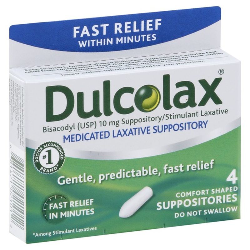 Dulcolax Ou Lacto Purga Qual A Diferença Dulcolax Medicated Laxative Suppository (4 ct) from Food Lion - Instacart