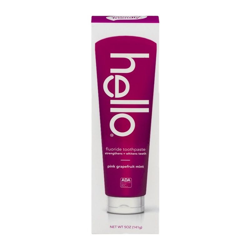 Hello Fluoride Toothpaste Pink Grapefruit Mint (5 oz) Instacart