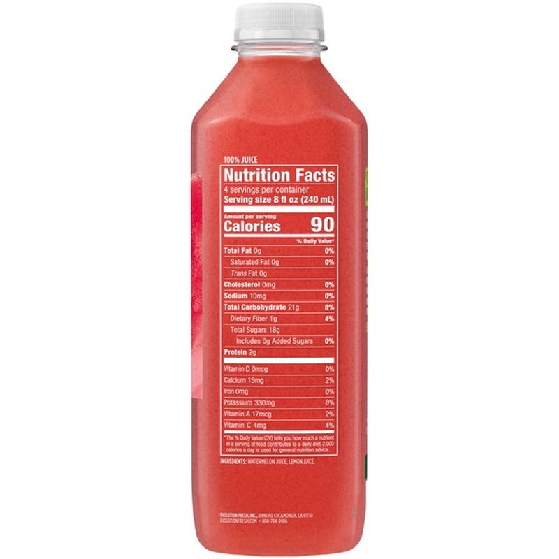 Evolution Fresh Mighty Watermelon Cold-Pressed Watermelon & Lemon Juice ...