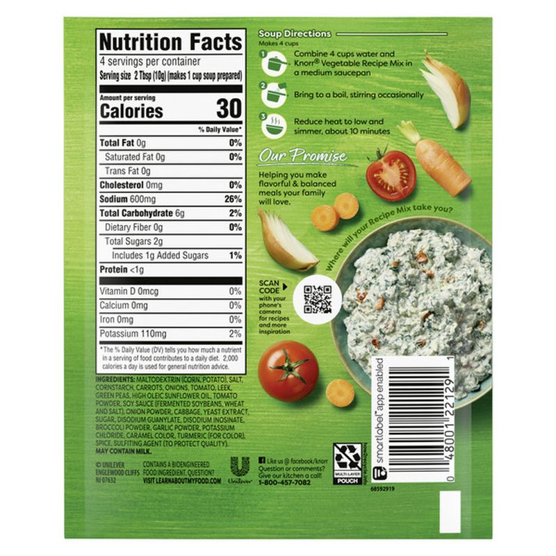 Knorr Soup Mix And Recipe Mix Vegetable (1.4 oz) Instacart