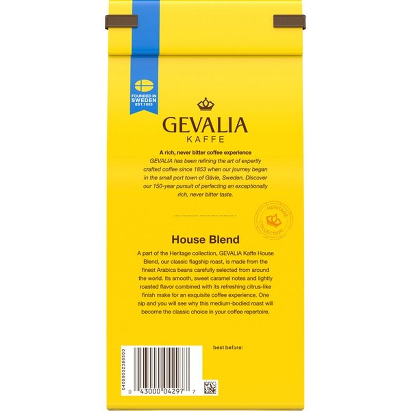 Gevalia Decaf House Blend Ground Coffee (12 oz) from ACME Markets