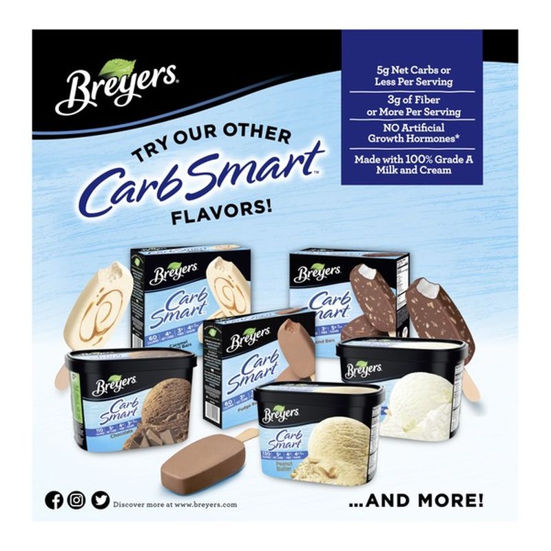 Breyer's Frozen Dairy Dessert Fudge Bars (3 fl oz) Instacart