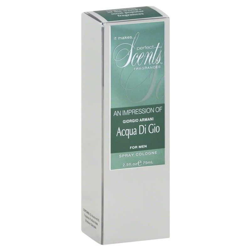 Perfect Scents Spray Cologne For Men An Impression Of Giorgio Armani Acqua Di Gio 2 5 Instacart