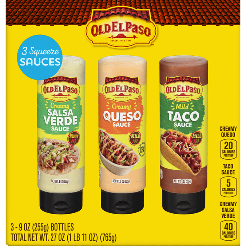 Old El Paso 3 Squeeze Sauces 3 Each Instacart