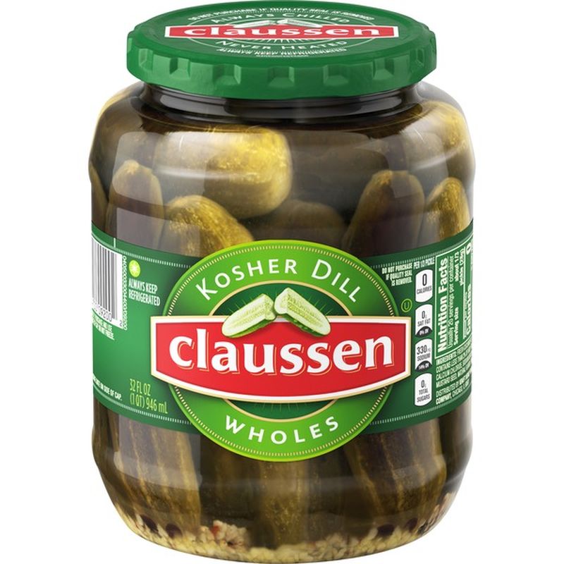 Claussen Kosher Dill Pickle Wholes (32 fl oz) Instacart