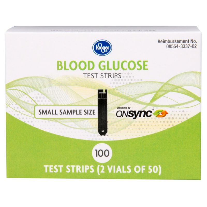 Kroger Blood Glucose No Coding Test Strips