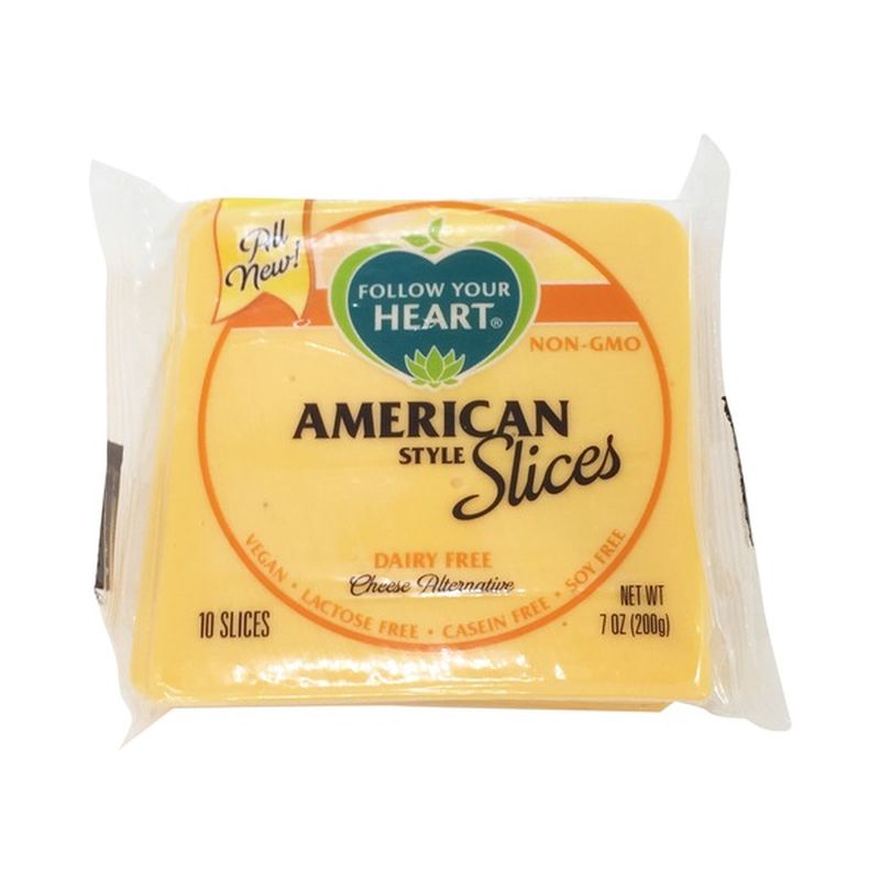 Follow Your Heart Cheese Alternative, American Style, Slices (10 each
