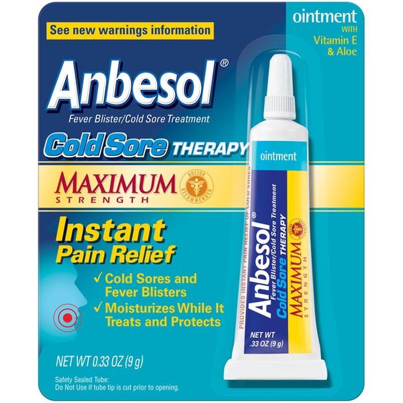 Anbesol Cold Sore and Fever Blister Treatment (0.33 oz) Instacart