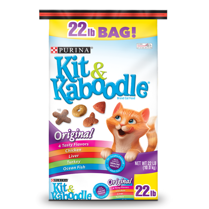 Purina Kit & Kaboodle Dry Cat Food, Original (22 lb) from Costco