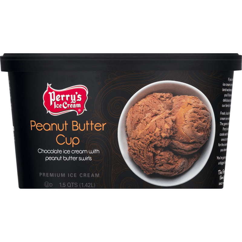 Perrys Ice Cream Ice Cream Premium Peanut Butter Cup 1 5 Qt Instacart