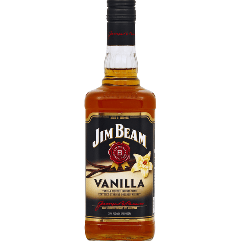 Jim Beam Whiskey, Straight Bourbon, Vanilla (750 ml) Instacart