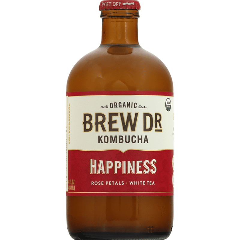 Brew Dr. Kombucha Kombucha, Organic, Happiness (14 oz) Instacart