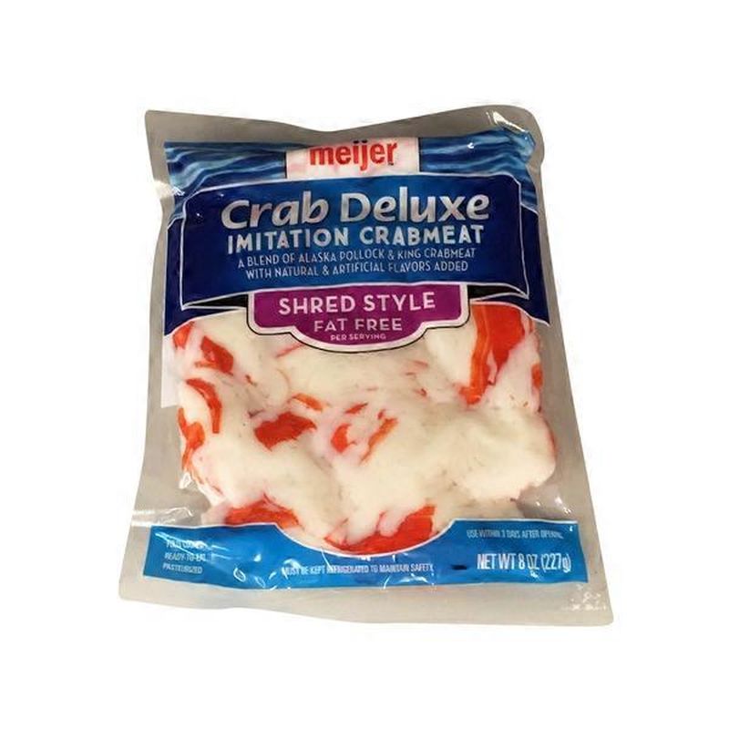 meijer SHRED STYLE Crab Deluxe A BLEND OF ALASKA POLLOCK & KING