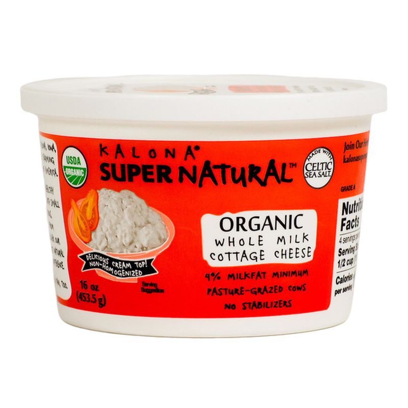 Kalona SuperNatural Organic, Whole Cottage Cheese (16 oz) Instacart