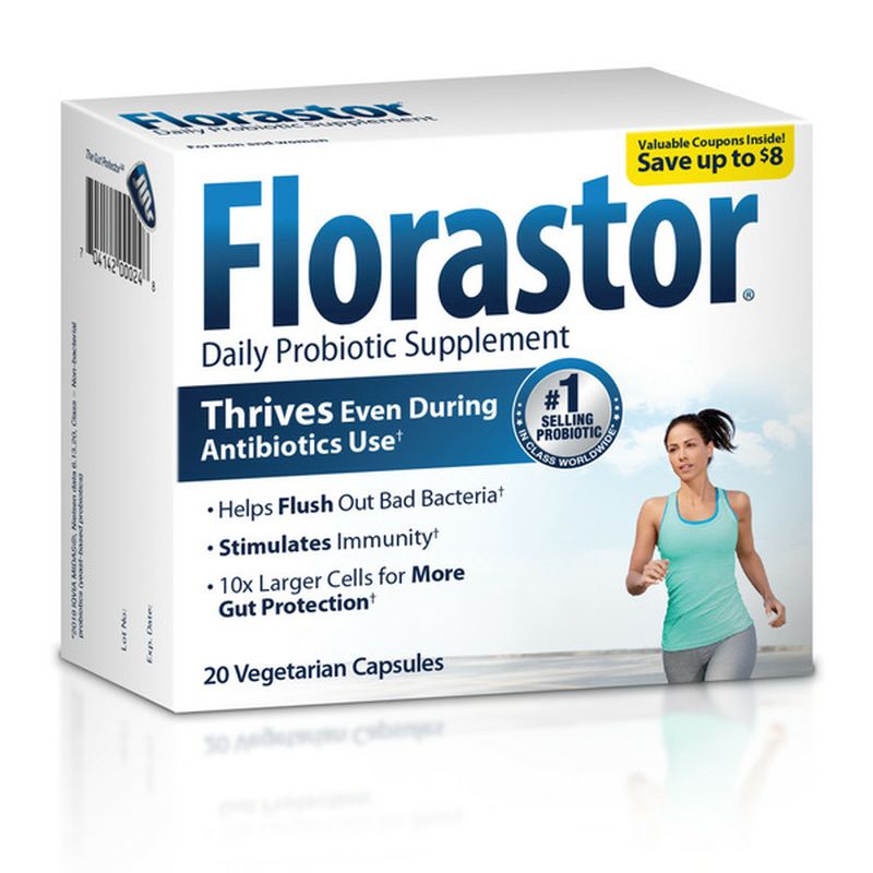 Florastor Daily Probiotic Supplement Vegetable Capsules (20 ct) Instacart