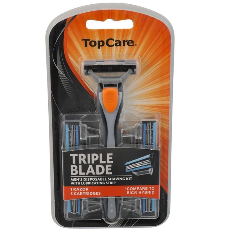 TopCare Razor Triple Blade (5 ct) - Instacart