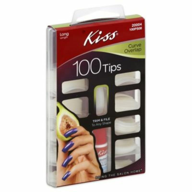 Kiss Nail Tips, Curve Overlap, Long Length (100 each) Instacart