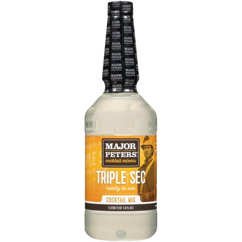 Major Peters Cocktail Mixers Triple Sec Ready to Use Cocktail Mix (1 L