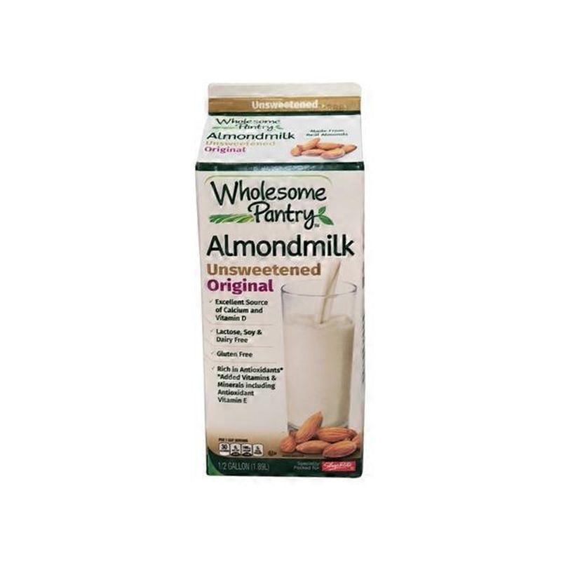 Shoprite Whole Some Pantry unsweetened original almondmilk (oz) Instacart